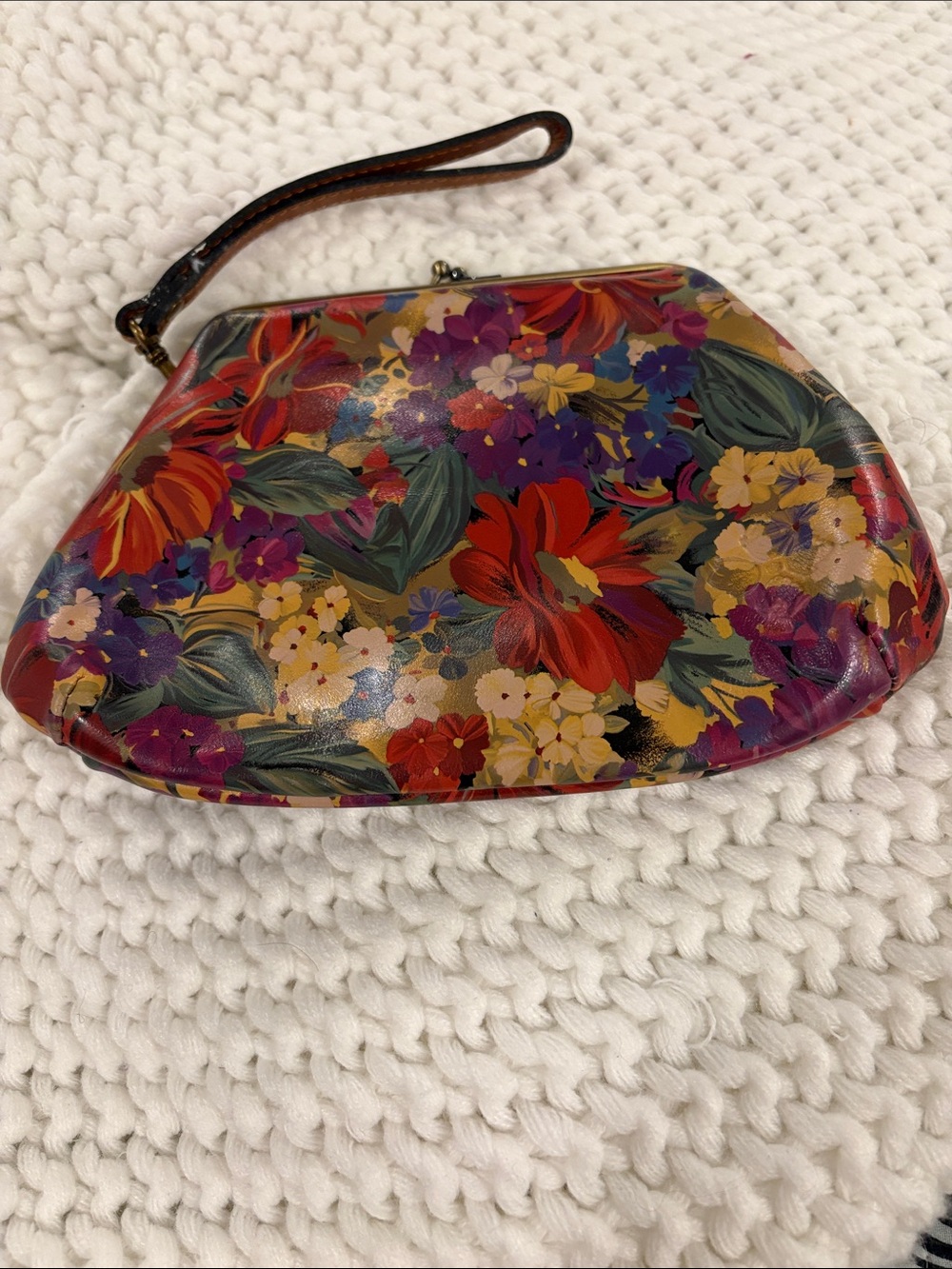 Patricia Nash Multicolor Floral Wristlet